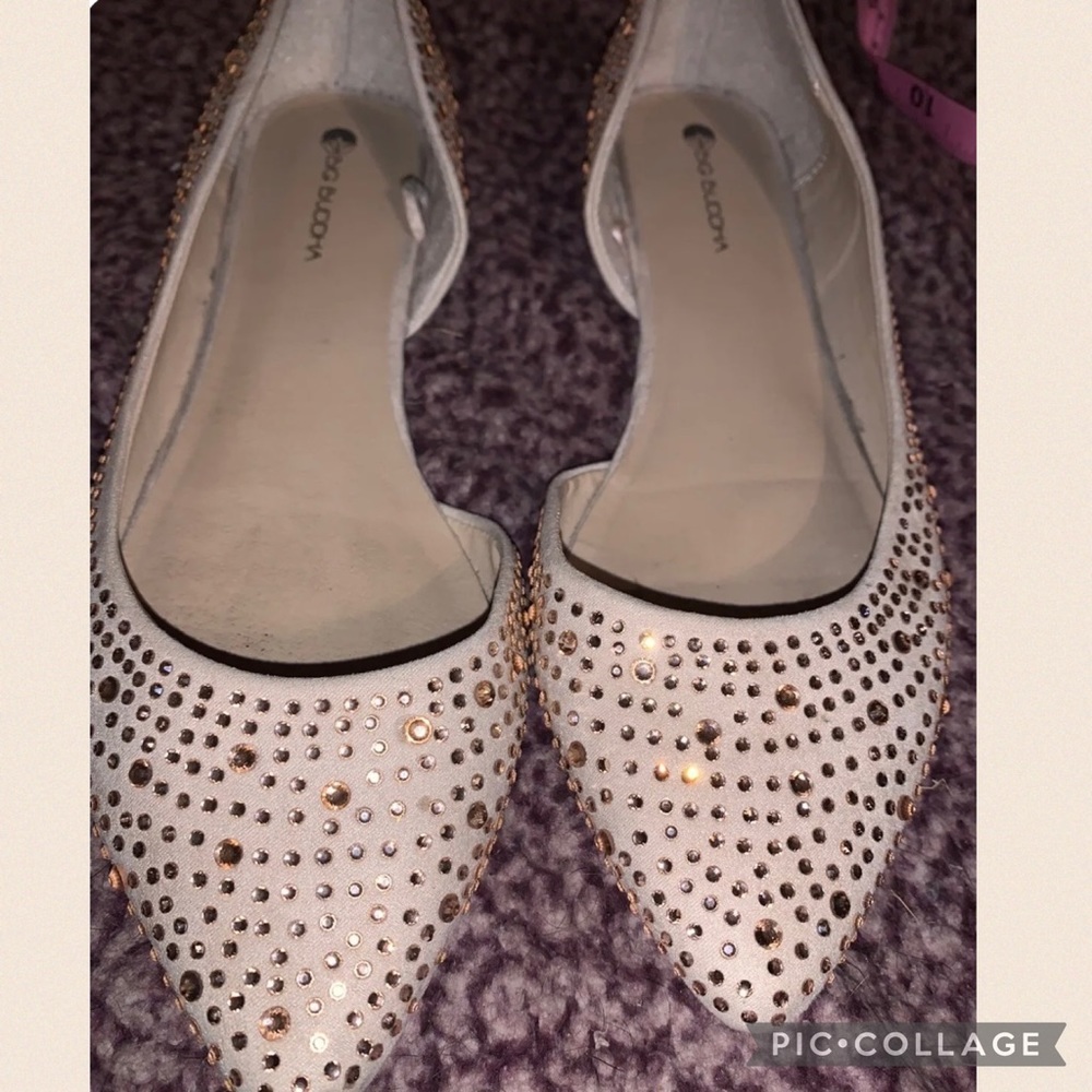 Big Budda Slip On size 10 Jeweled Flats Super Cute!